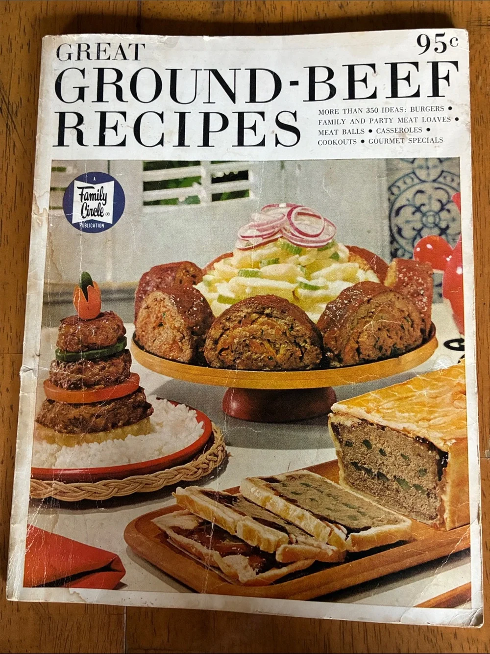 Great Ground-Beef Recipes Cookbook - Vintage Family Circle cookbook from 1965